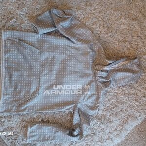 Under Armour Kids Light Gray Patterned Hoodie